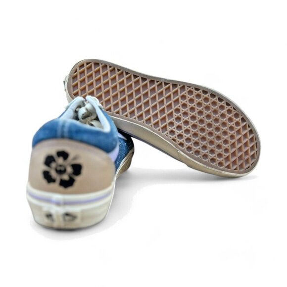 VANS Size 8.5 W / 7.5 M/ 39EU -Emma Mulholland on Holiday Old Skool Blue Denim - Picture 9 of 9